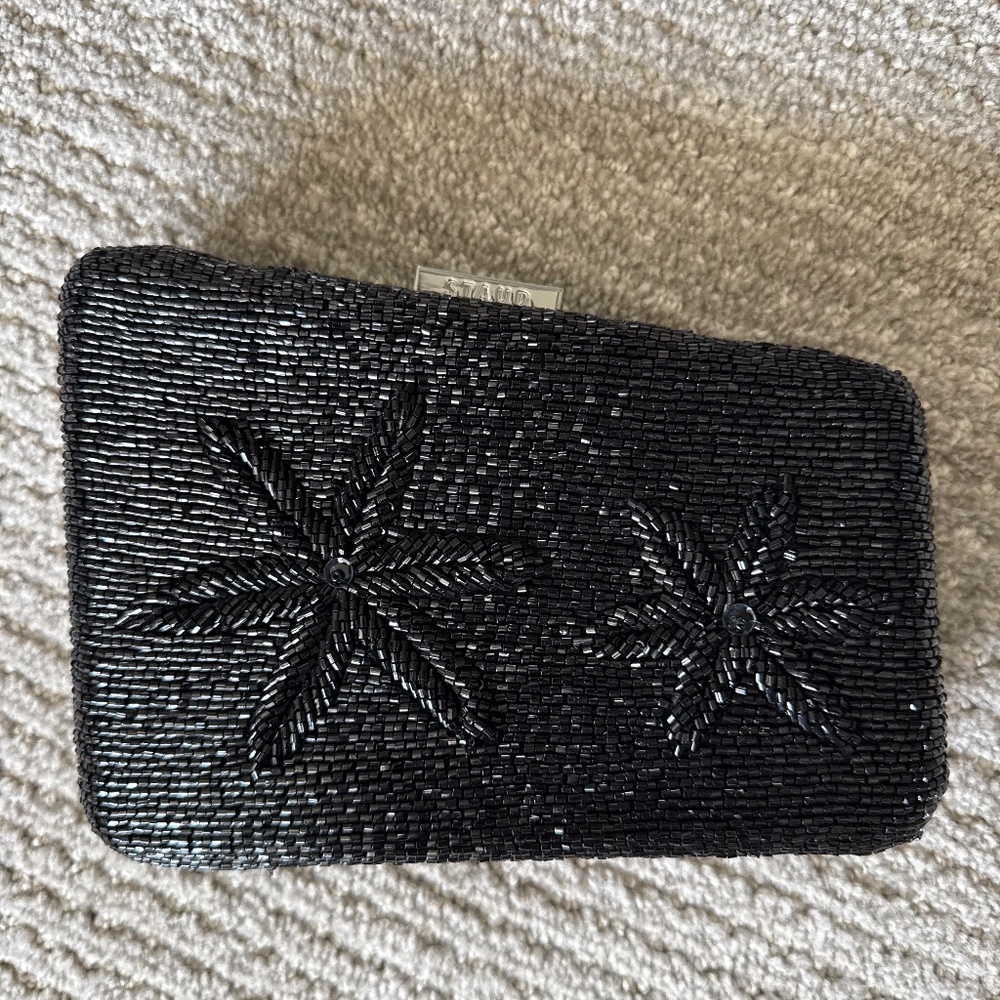 STAUD  CARMELLA BEADED CLUTCH
